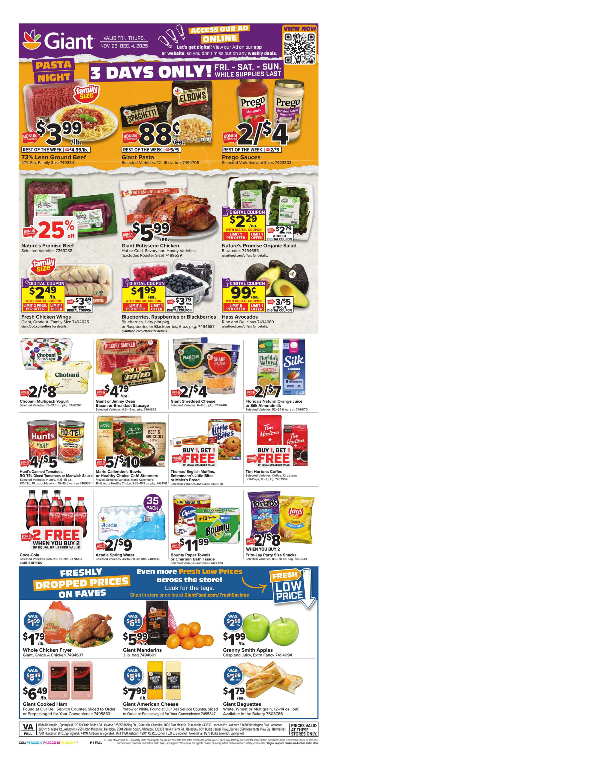 Giant Food Flyer Page 1